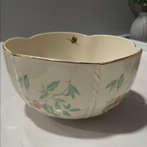 Lenox Cream Bowl with Gold Accents